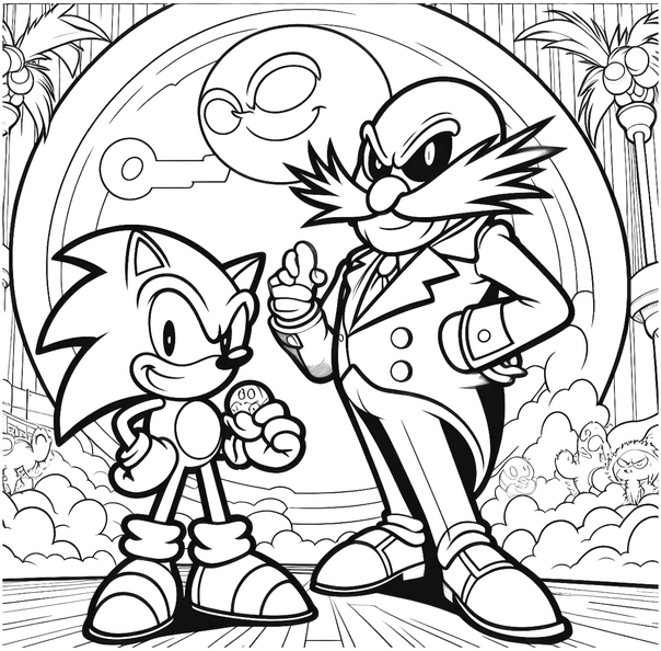 sonic-und-dr-eggman-malvorlage