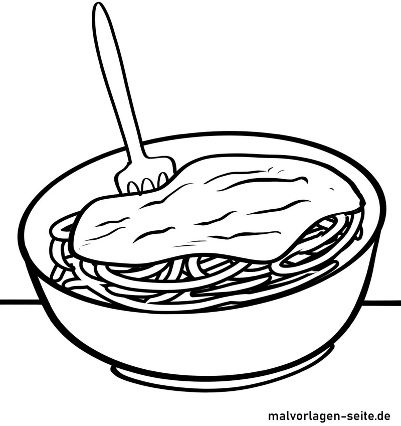 spaghetti-mit-sauce-und-gabel-ausmalvorlage