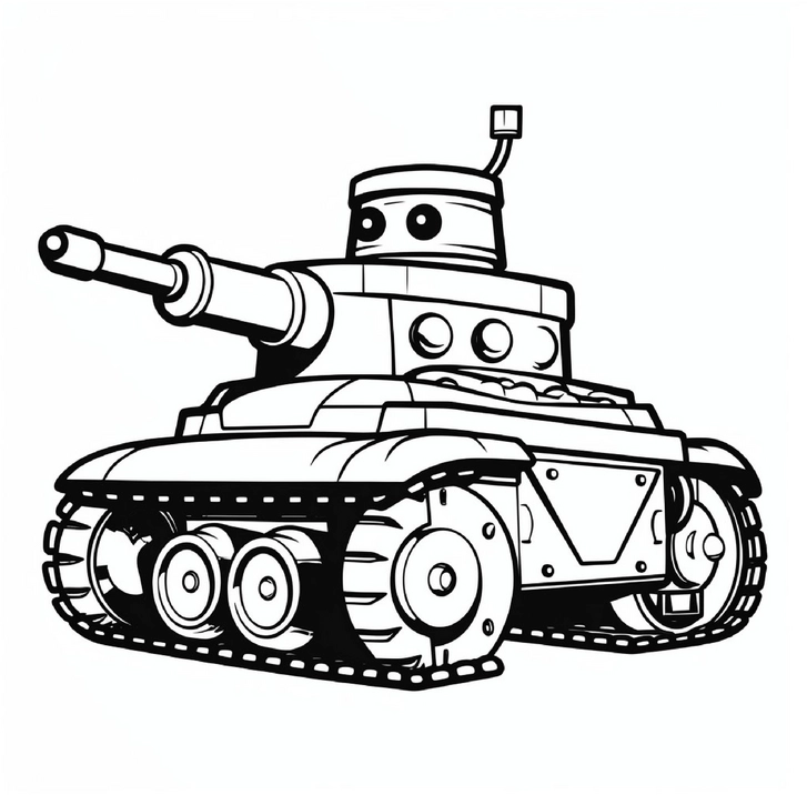 spielzeugpanzer-ausmalvorlage