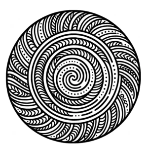 spiralförmiges-muster-ausmalvorlage-kreativ