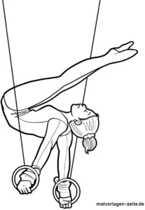 sportlerin-an-ringen-turnend-malvorlage