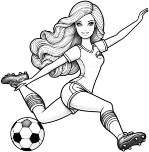 sportliche-figur-mit-fussball-ausmalbild