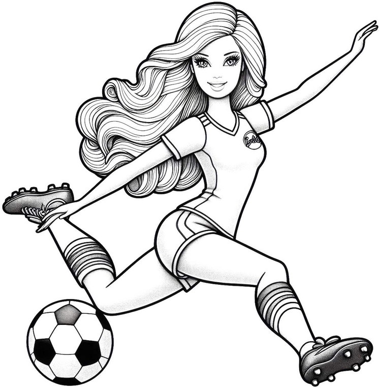sportliche-figur-mit-fussball-ausmalbild