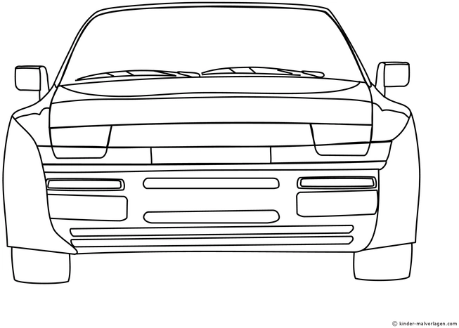 sportliches-auto-malvorlage