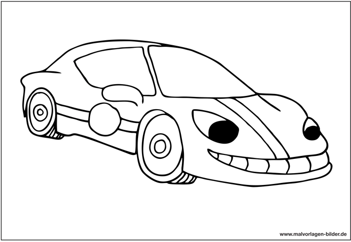 sportliches-auto-malvorlage