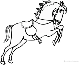 springendes-pferd-ausmalvorlage