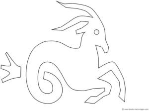 steinbock-malen-ausmalvorlage