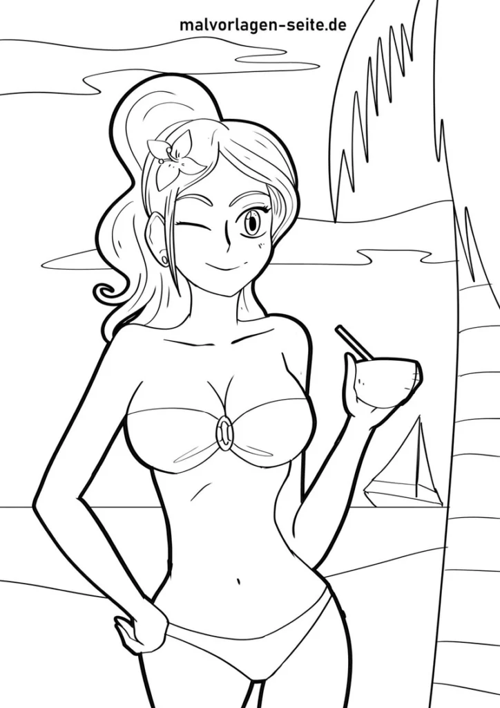 strandmaedchen-mit-drink-und-palmen