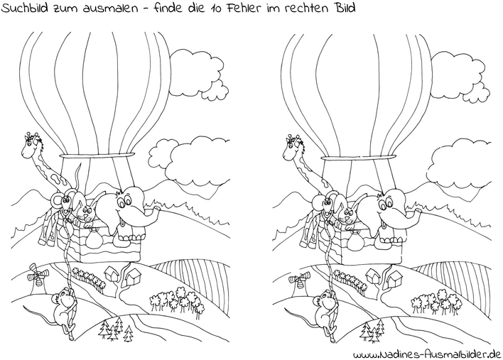 suchbild-tierfreunde-im-heissluftballon
