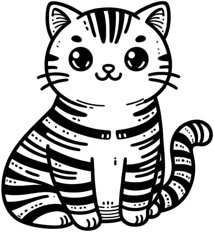 suedliche-katze-ausmalvorlage-kreativ-gestalten