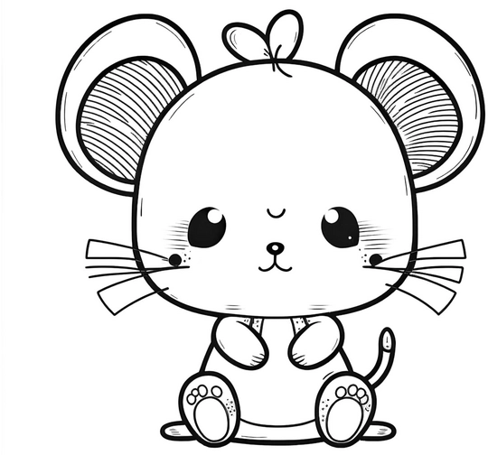 suesse-maus-ausmalbild