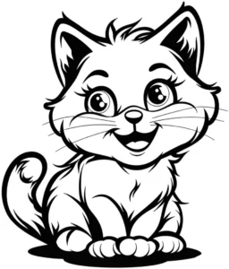 suesseste-katze-ausmalbild-zeichnen