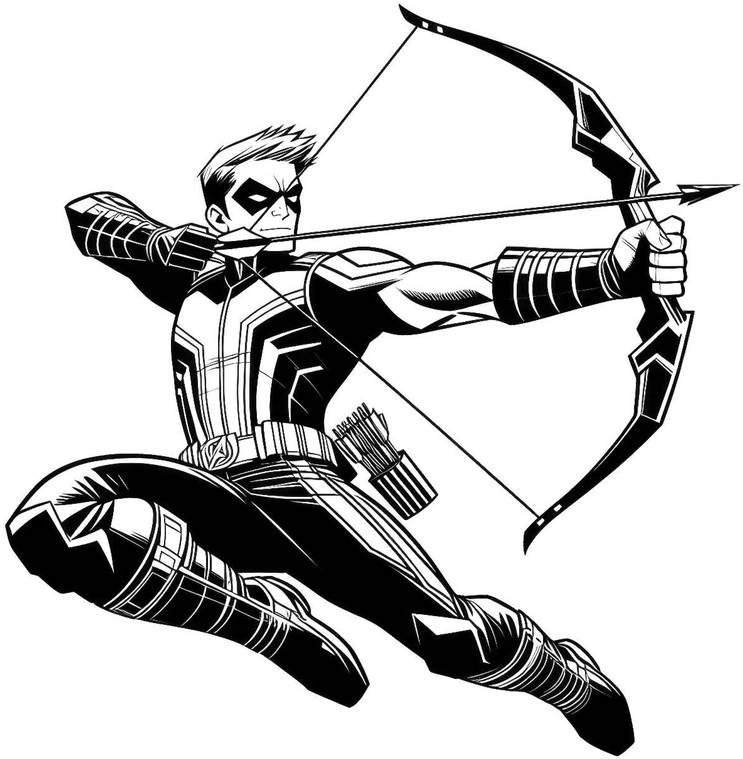 superheld-bogen-ausmalvorlage