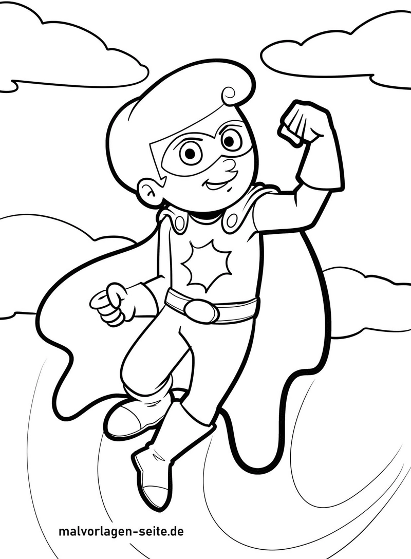 superheld-im-flug-mit-umhang-und-wolken