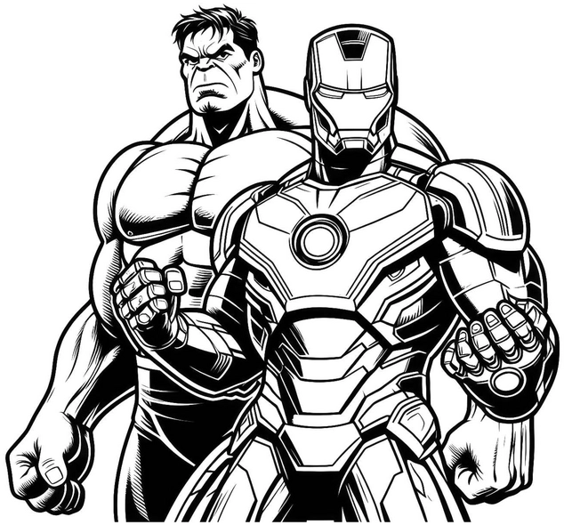 superhelden-hulk-und-iron-man-malvorlage