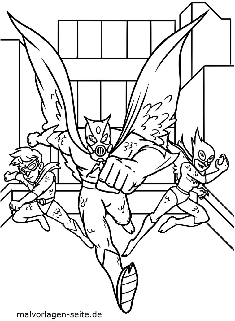 superhelden-mit-fluegel-ausmalvorlage