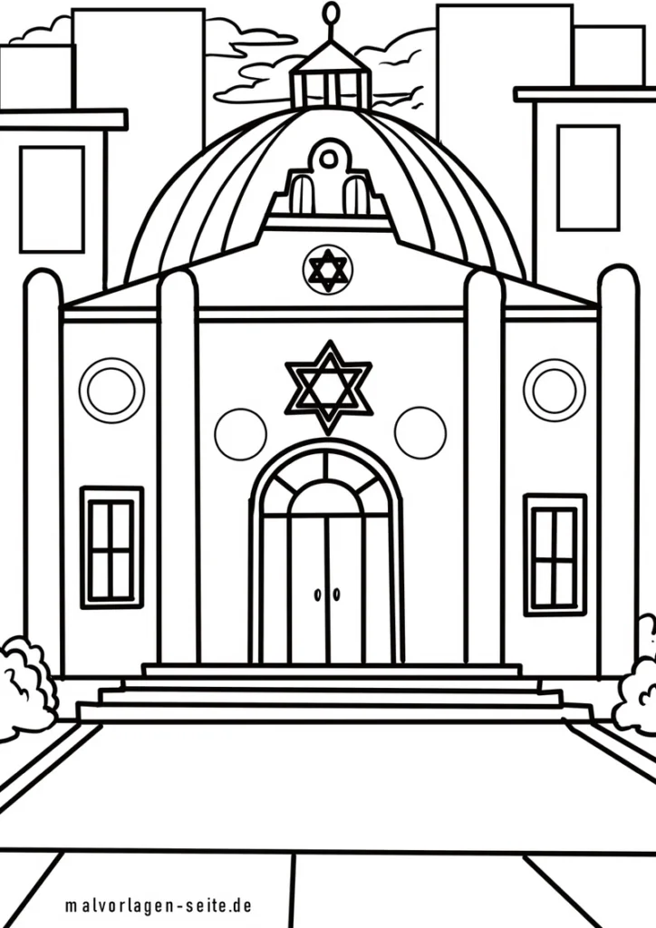 synagoge-mit-kuppel-und-davidstern