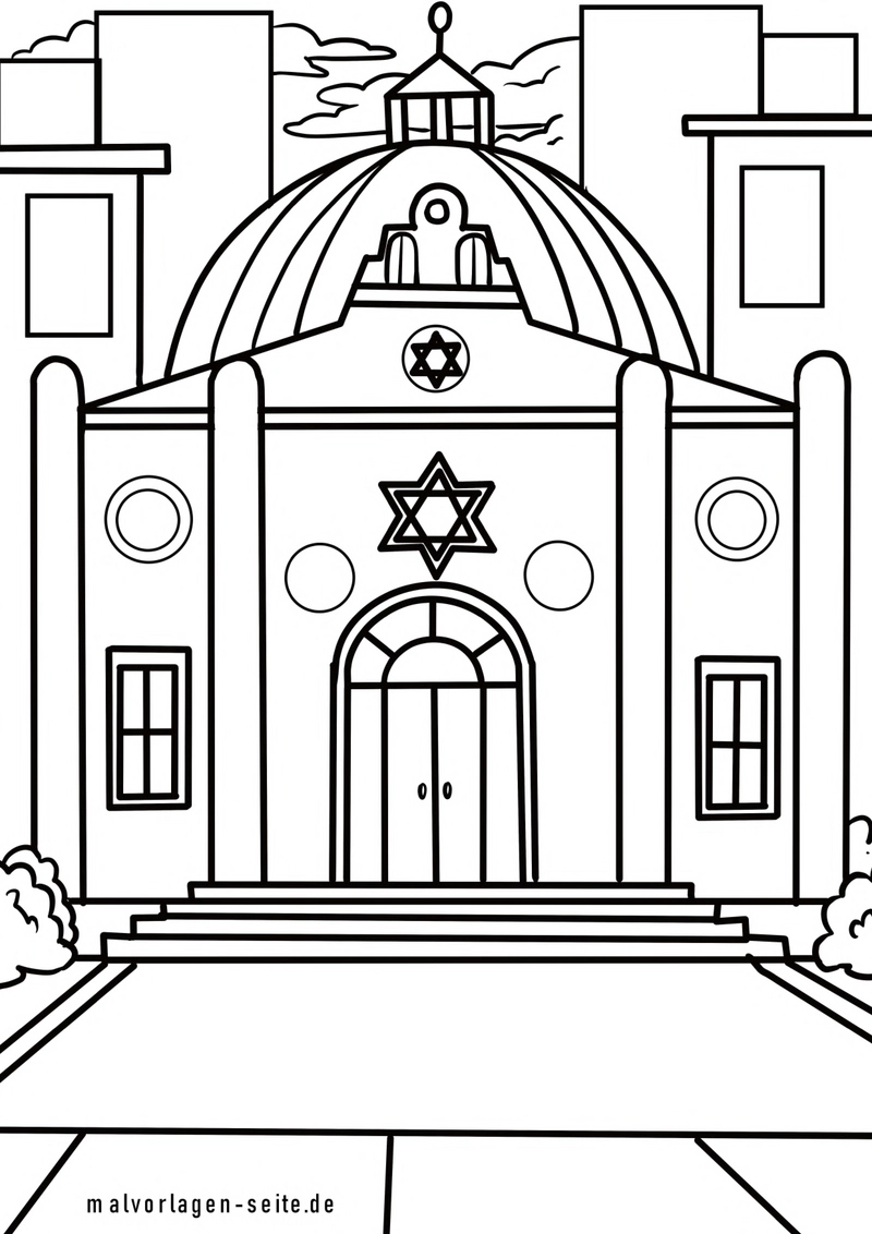 synagoge-mit-kuppel-und-davidstern