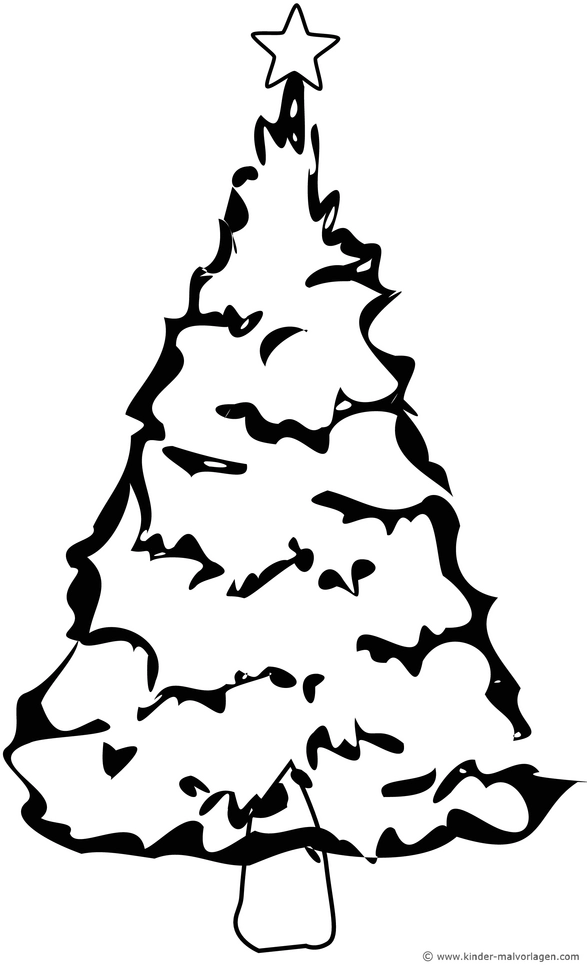 tannenbaum-mit-stern-ausmalvorlage