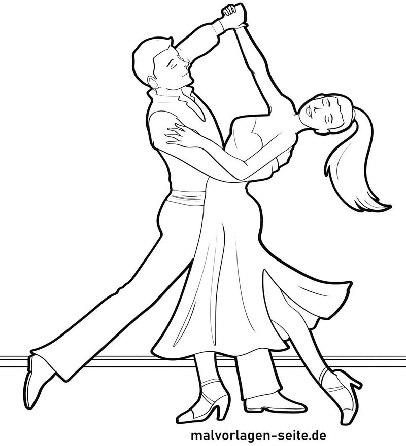 tanzpaar-malen-ausmalvorlage