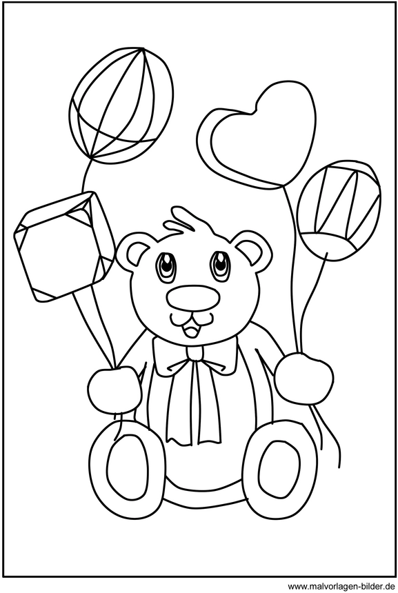 teddy-mit-ballons-und-geometrischen-formen