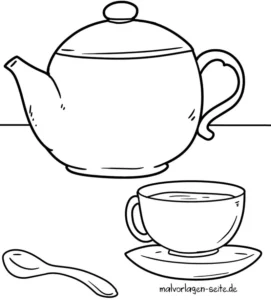 teekanne-und-tasse-malen