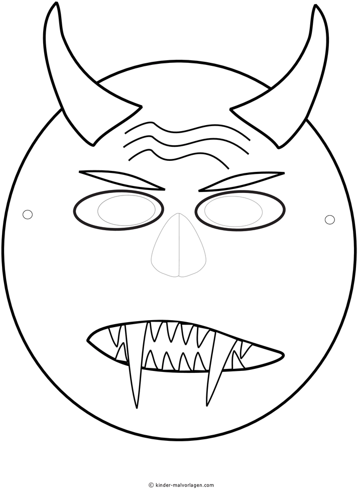 teufelsgesicht-maske-ausmalvorlage