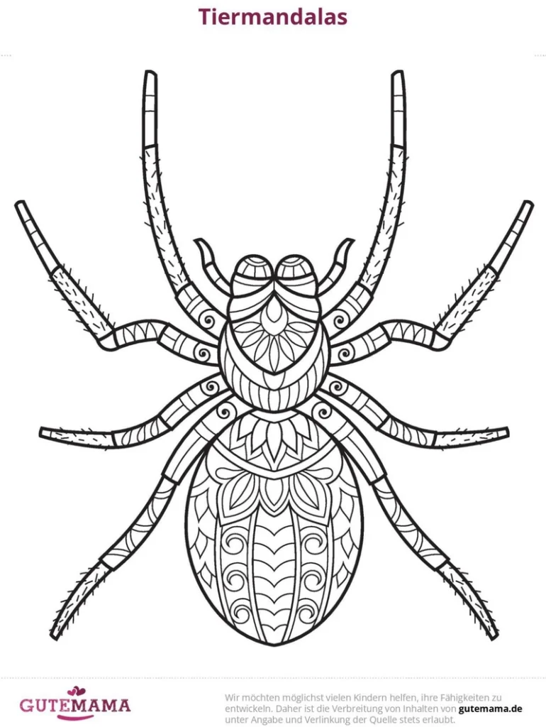 tiermandala-ausmalvorlage-insektenkunst