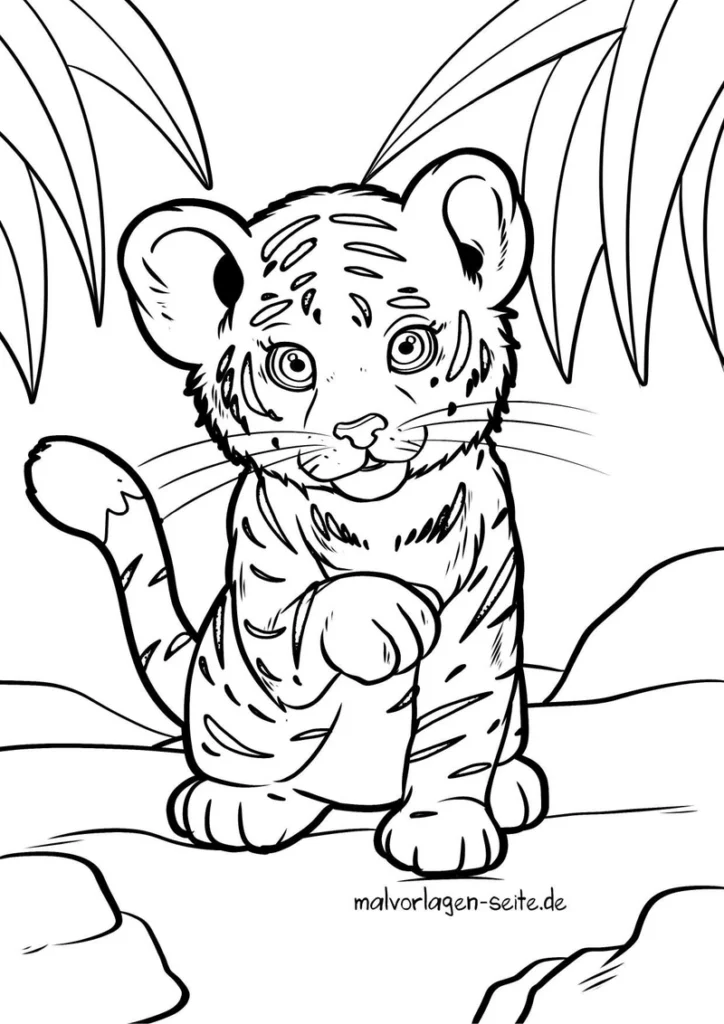 tigerbaby-in-seiner-natur-malen