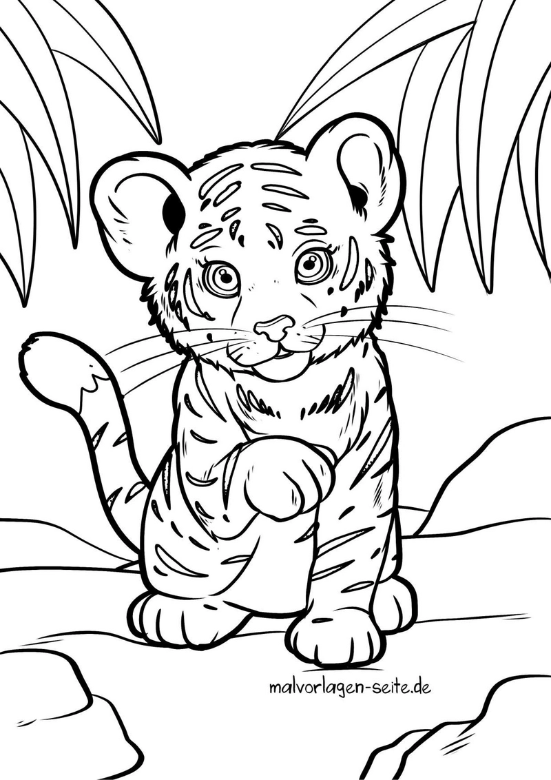 tigerbaby-in-seiner-natur-malen