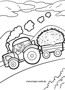 traktor-auf-dem-feld-malvorlage