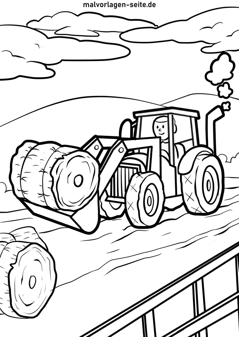 traktor-heuballen-ausmalvorlage