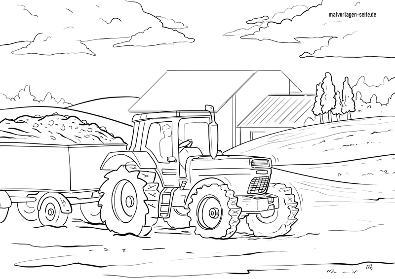 traktor-im-feld-malen-vorlage