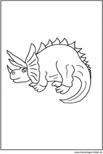 triceratops-ausmalvorlage