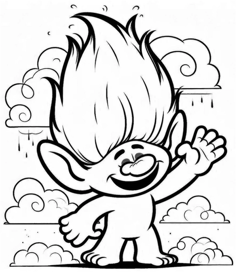 troll-ausmalvorlage-fantasievolle-haarpracht