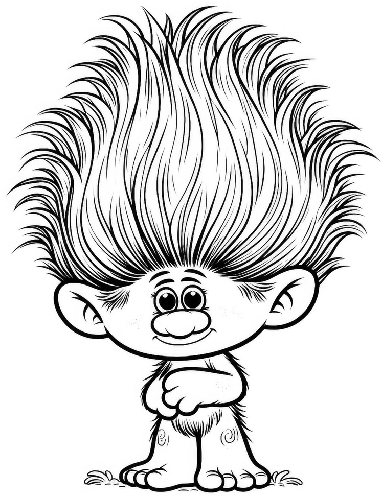 troll-mit-beeindruckender-frisur-ausmalvorlage
