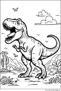 tyrannosaurus-rex-ausmalbild