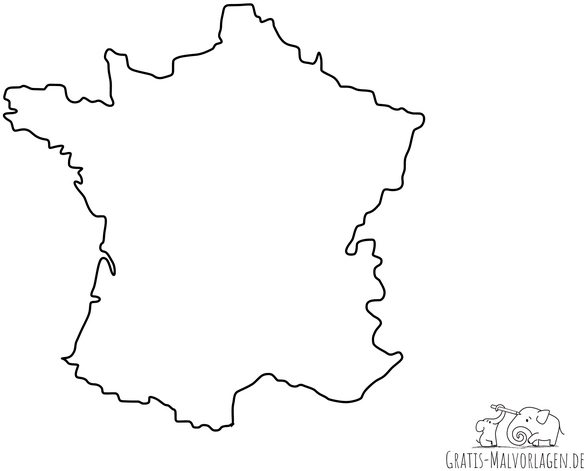 umriss-von-frankreich-malvorlage