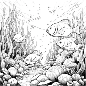 unterwasserwelt-fische-und-pflanzen-ausmalbild