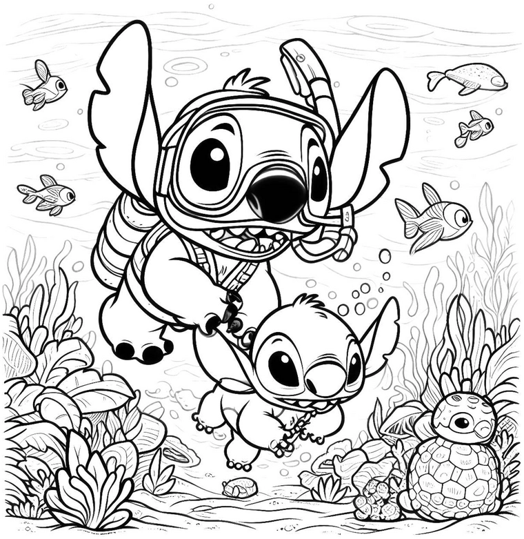 unterwasserwelt-mit-stitch-und-freunden