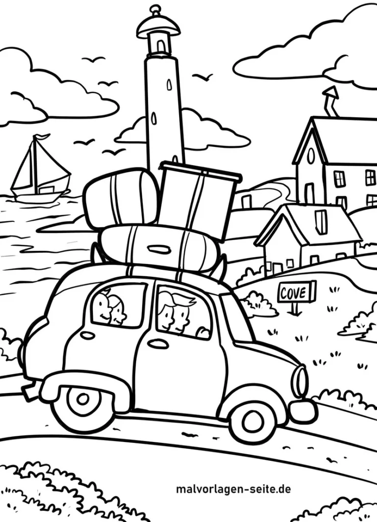 urlaub-mit-auto-und-leuchtturm