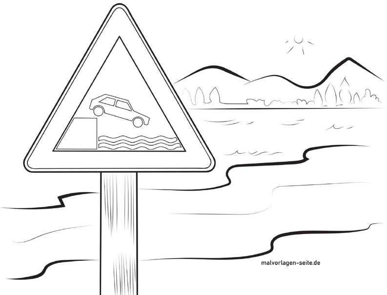 verkehrszeichen-auto-am-wasser