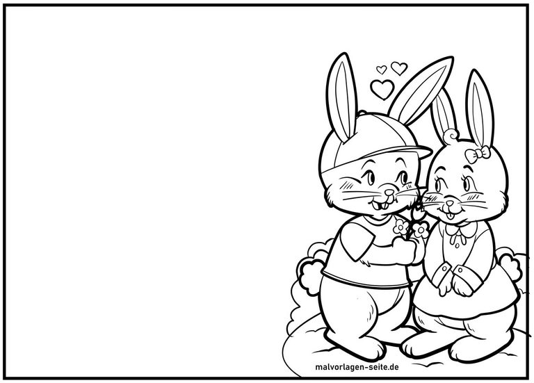 verliebte-hasen-mit-blumen-und-herzen