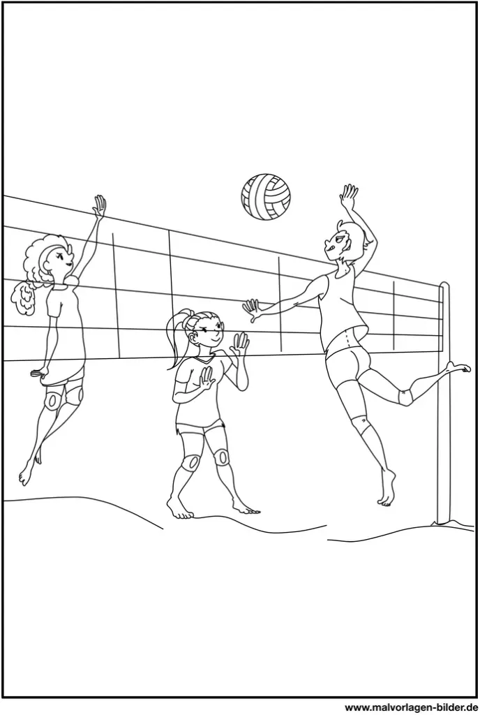 volleyballspiel-am-strand-ausmalvorlage