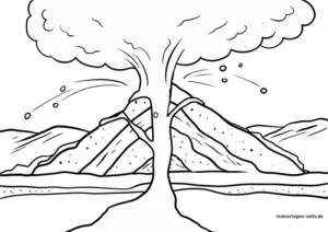 vulkanausbruch-malvorlage-naturphaenomene