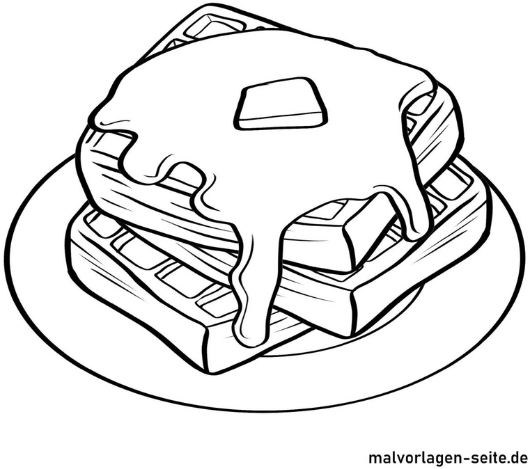 waffeln-mit-butter-ausmalen
