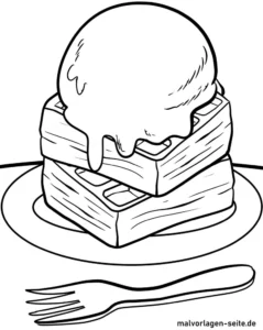waffeln-mit-eis-ausmalvorlage