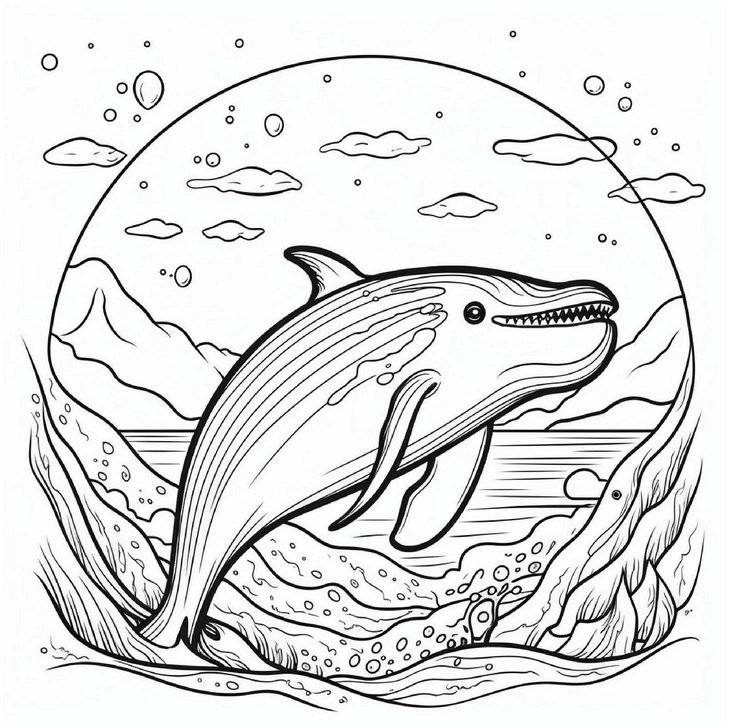 wal-in-der-unterwasserwelt-malvorlage