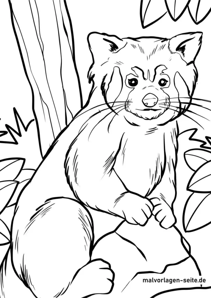 waldbewohner-panda-ausmalvorlage