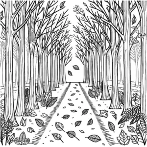 waldweg-herbstausmalbild-fuer-kinder